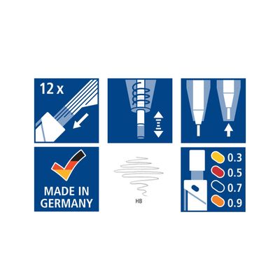 0400791396649-STAEDTLER Mars micro - Porte mines - B - 0,7 mm--3