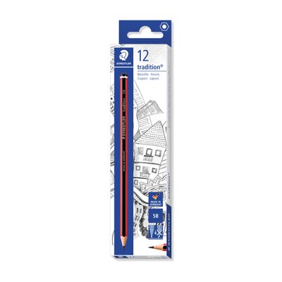 4007817105474-STAEDTLER Tradition - Crayon à papier - 5B - 2 mm--1